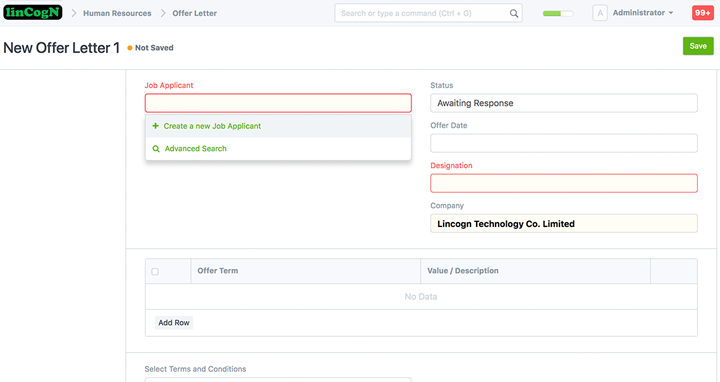 Dashboard Task List