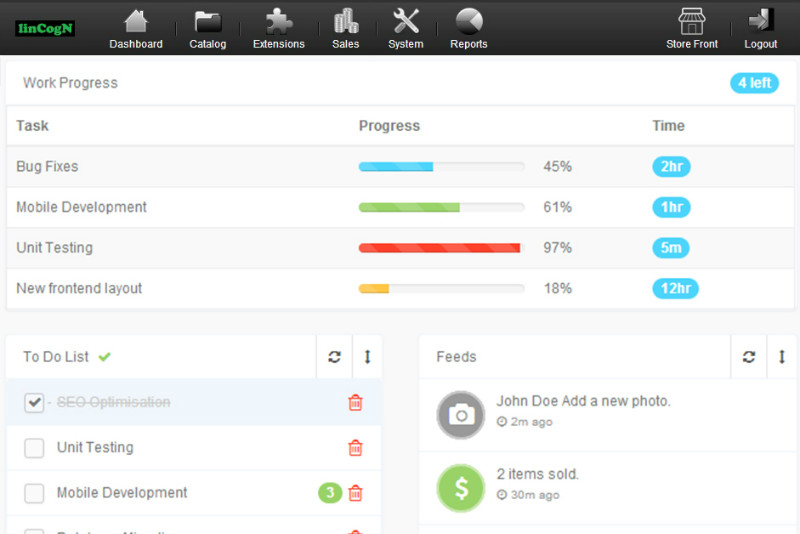 Dashboard Task List